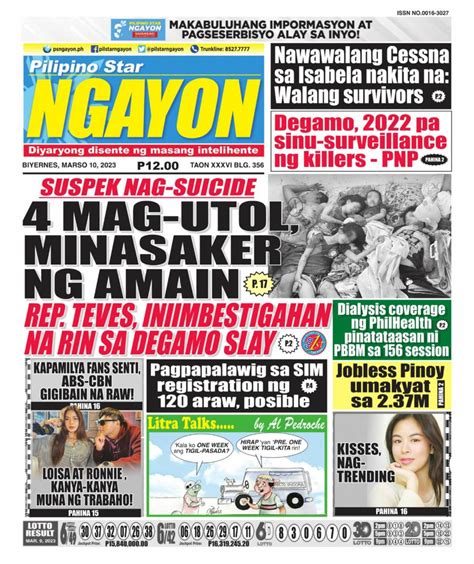 ngayon newspaper|News .